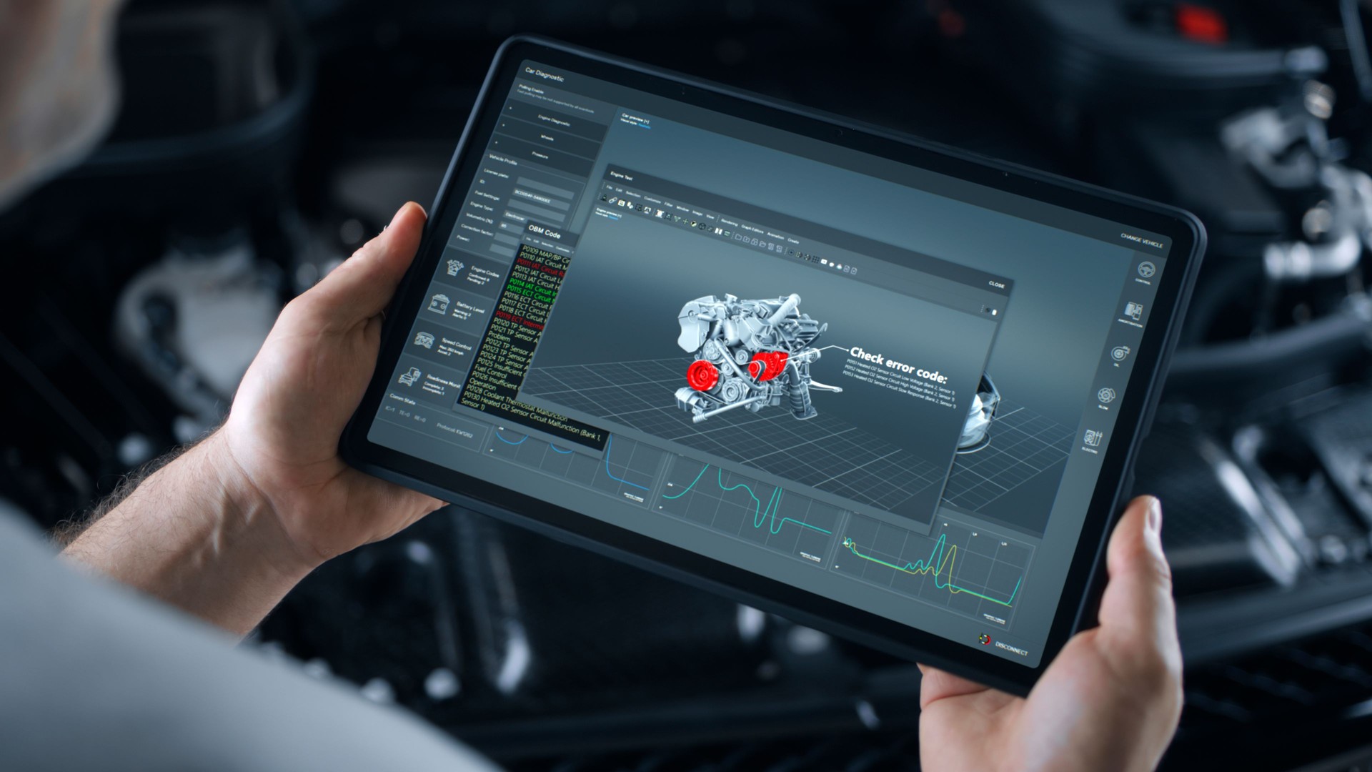 Car repairman makes wireless car diagnostics